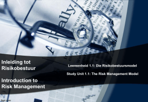 Risicobeheermodel: Inleiding & Doelstellingen