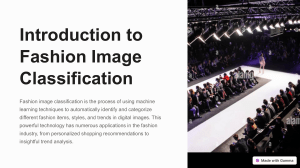 Fashion Image Classification: An Introduction