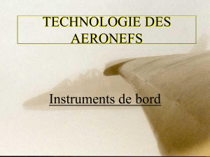 Instruments de bord : Altimètre, Variomètre, Anémomètre