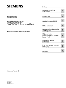 SIMOTION ST Programming Manual