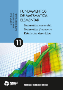 Fundamentos da Matemática Elementar - V11