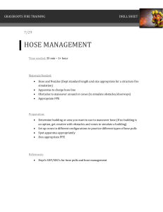 Fire Training Hose Management Drill Sheet | Grassroots Fire Training