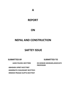 Nepal Construction Safety Report: Issues and Solutions