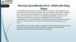 Fix QuickBooks Error 12029: Easy Troubleshooting Steps