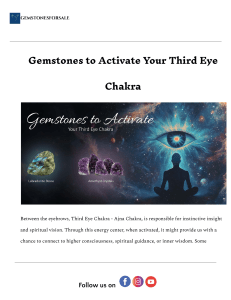 Gemstones to Activate Your Third Eye Chakra