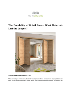 Bifold Door Materials: Which Last the Longest?