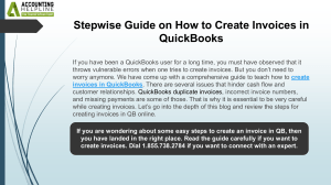 Create Invoices in QuickBooks: A Step-by-Step Guide