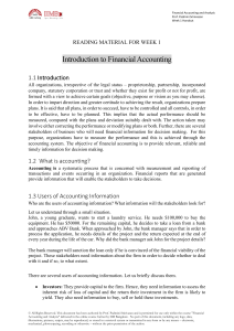 Financial Accounting Introduction: Key Concepts & Users