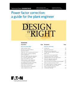 Power Factor Correction: A Guide for Plant Engineers