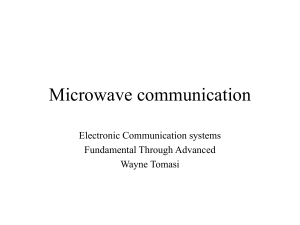 Microwave Communication: Fundamentals & Advanced Concepts