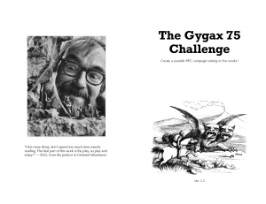 Gygax 75 Challenge: RPG Campaign Setting in 5 Weeks