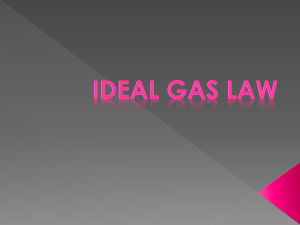 Ideal Gas Law: Chemistry Presentation