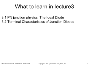 PN Junction Diode Physics & Characteristics