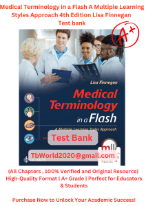 Medical Terminology Test Bank: Learning Styles, 4th Ed