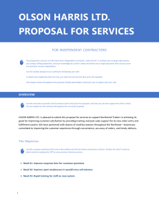 Independent Contractor Proposal Template | Olson Harris LTD.