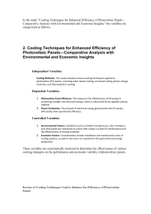 PV Panel Cooling Techniques: Efficiency & Analysis