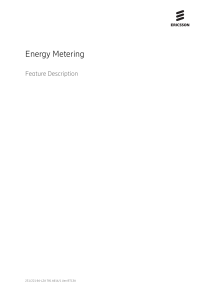 Energy Metering Feature Description - Ericsson