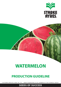 Watermelon Production Guideline by Starke Ayres
