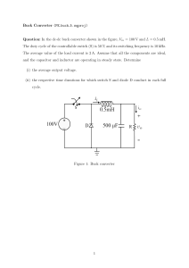 Buck Converter Problem & Solution: Power Electronics