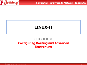 Linux Networking: Routing & Advanced Configuration