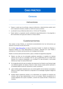 Caso Práctico Gestión de Residuos: Caracas y Extrapolación