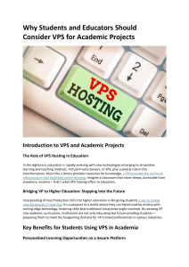 VPS in Education: Benefits for Students and Educators