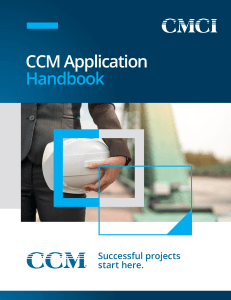 CCM Application Handbook: Certification Guide