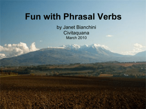 Fun with Phrasal Verbs: English Language Learning