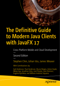JavaFX 17: Modern Java Clients - Cross-Platform Development