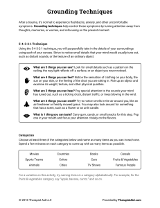grounding-techniques