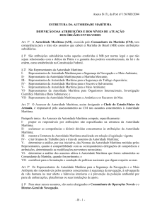 Estrutura e Responsabilidades da Autoridade Mar&iacute;tima Brasileira