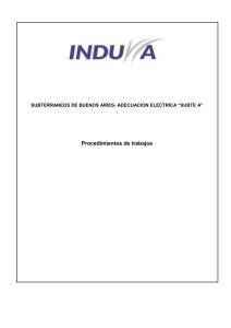 Procedimientos de Adaptación Eléctrica Subte A