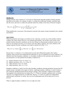 Jackson 2.12 Homework Solution: Poisson's Integral