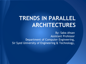 Parallel Architectures: Trends & Uniprocessor Parallelism