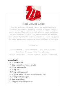 Red Velvet Cake Recipe: Classic Dessert