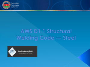 Presentación AWS D1.1 Código Soldadura Estructural Acero