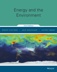 Energy and the Environment Textbook