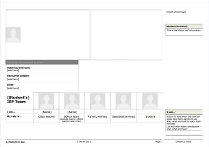 IEP Form: Individualized Education Program Template