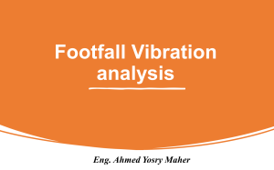 Footfall Vibration Analysis Presentation