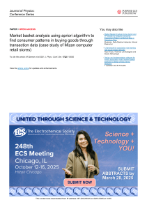 Market Basket Analysis with Apriori Algorithm