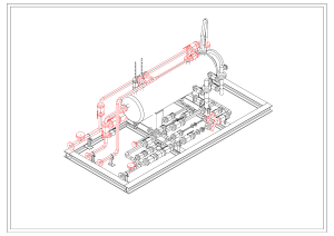 Piping System Technical Drawing