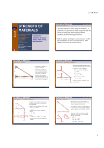 Strength of Materials: Stress Analysis & Design