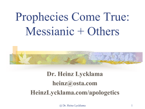 Messianic Prophecies: Proof & Fulfillment in Scripture