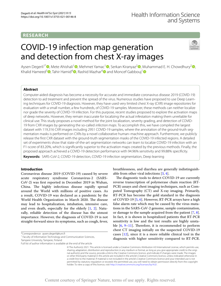 COVID-19 Detection via Chest X-ray Image Analysis