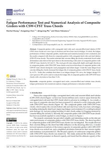 Composite Girder Fatigue Analysis: CSW-CFST Truss Chords