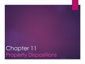 Property Dispositions: Tax Accounting Presentation