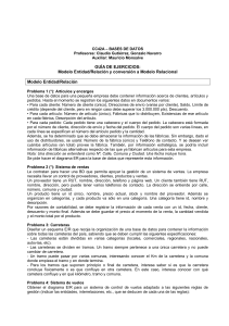 Ejercicios Modelo ER de Bases de Datos