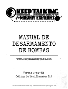 Manual de Desarmamento de Bombas Keep Talking and Nobody Explodes (PT-BR)
