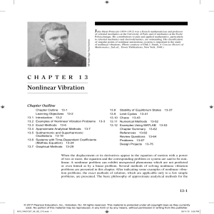 Nonlinear Vibration: Methods, Stability, Chaos & MATLAB Examples