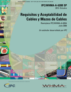 IPC/WHMA-A-620B SP: Estándar de Cables y Mazos